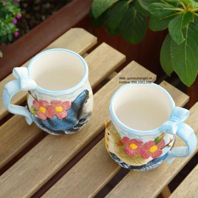 CẶP CỐC ĐÔI CHIM SỨ CAO CẤP